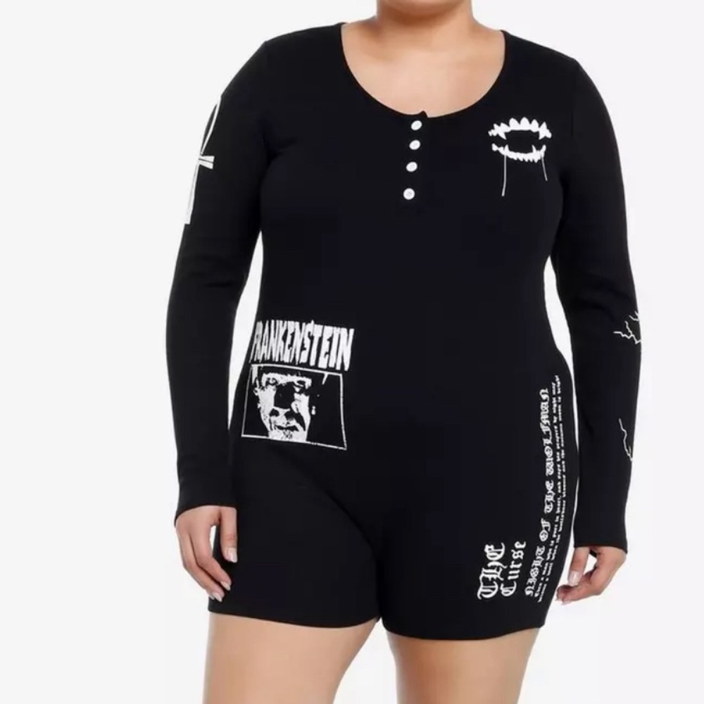 Universal Monsters Plus Size Romper